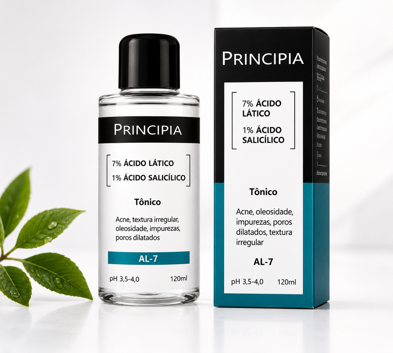 Tônico Facial Principia AL-7 Ácido Lático + Salicílico 120 ml
