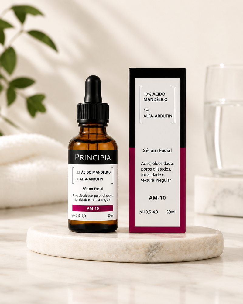 Sérum Facial Principia AM-10 Ácido Mandélico + Alfa-Arbutin 30 ml