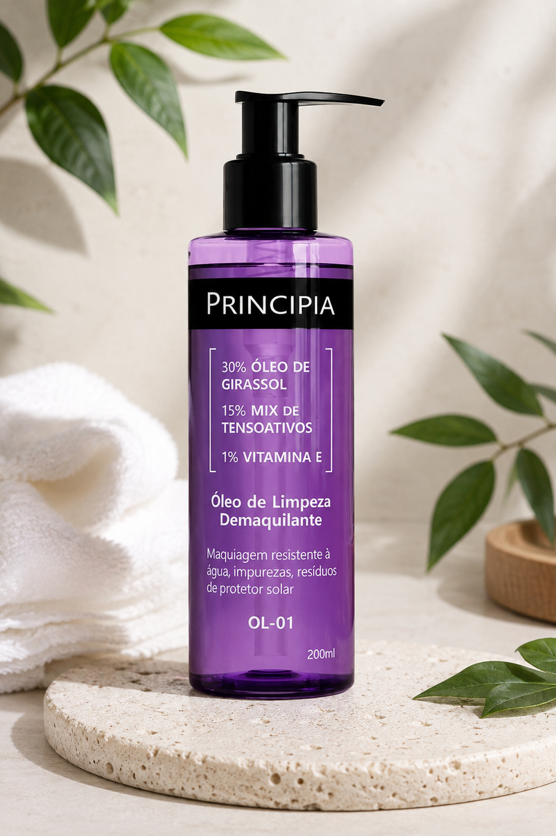 Óleo de Limpeza Demaquilante Principia OL-01 200 ml