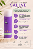 Tônico Renovador Sallve AHA 7% – Alfaácidos + Hamamélis