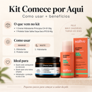 Kit Comece por Aqui: como usar e benefícios do hidratante Principia CH-01 e protetor solar Sallve FPS 50