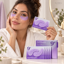 Mulher usando Numbuzin No.9 NAD+ Collagen Under Eye Patches - NATHÉA Beauty